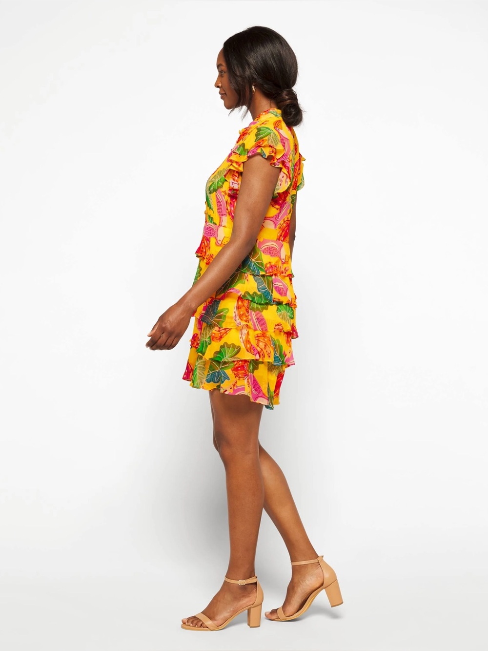 FARM Rio Yellow Mini Dress Size XS - Picture 15 of 15